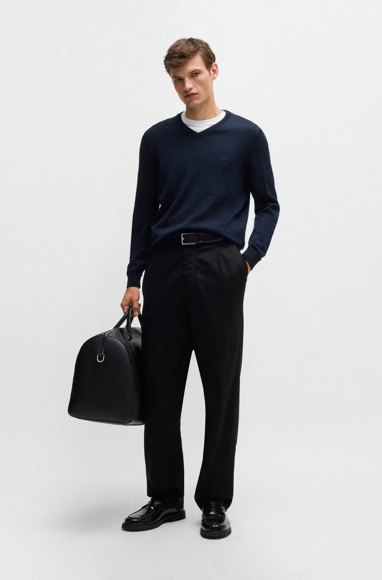BOSS Sweaters Regular Fit in Wool - BARAM-L 10243920 01-50476363