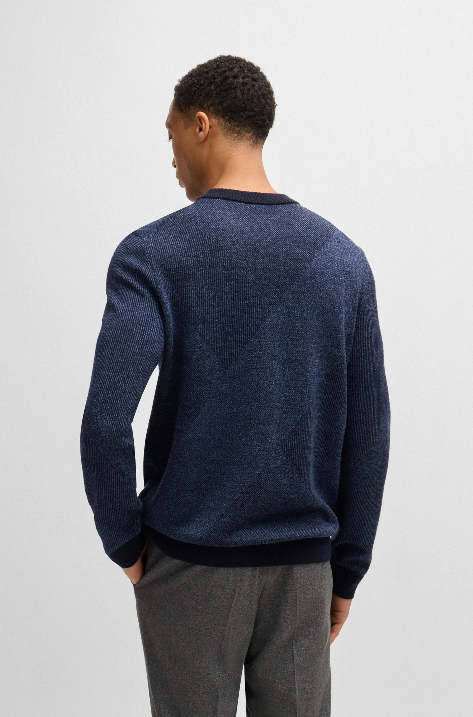 BOSS Sweaters Regular Fit in Wool - H-ECLAUS 10265502 01-50526845