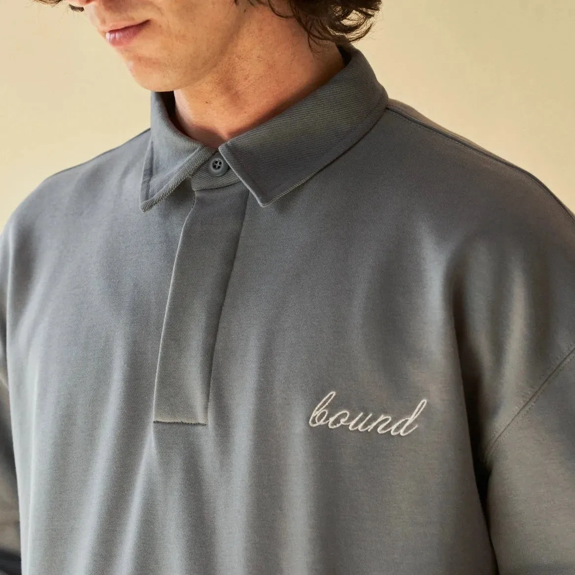 bound 'Sage Grey' Rugby Polo