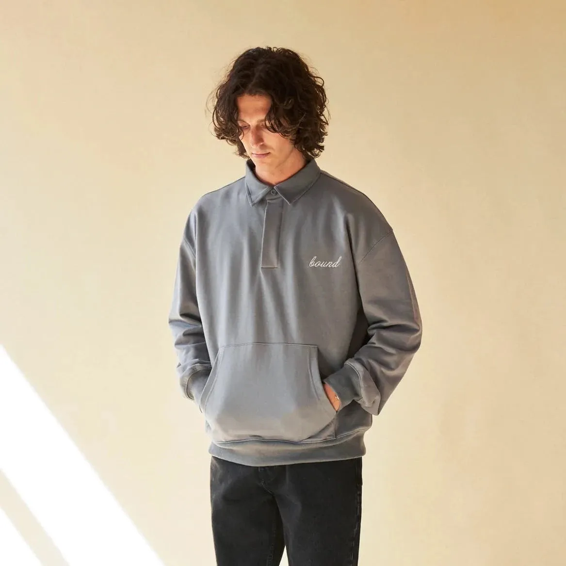 bound 'Sage Grey' Rugby Polo