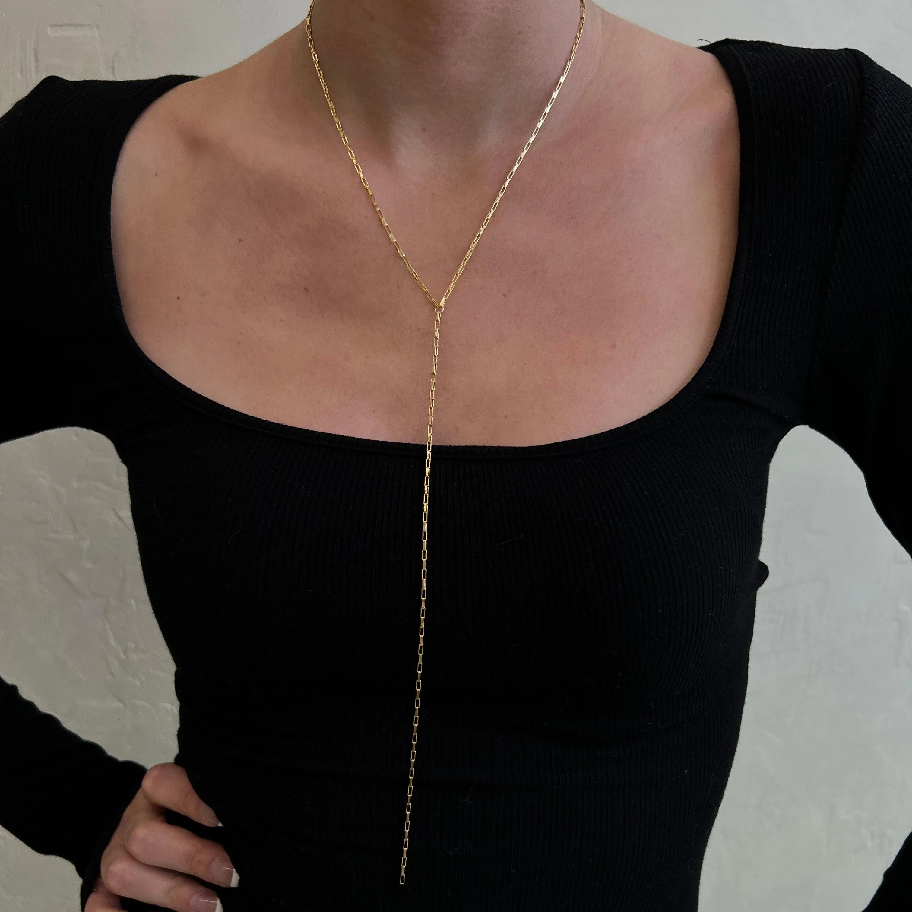 Box Chain Lariat