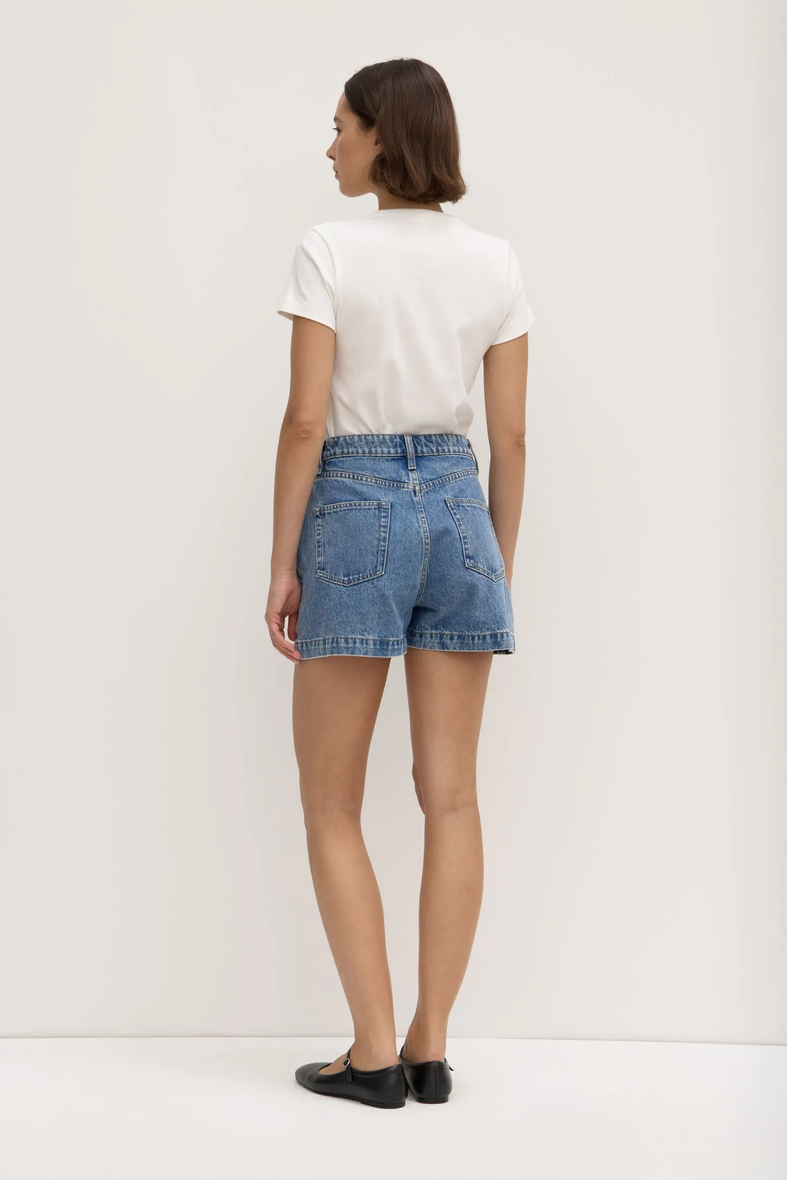 Boxy Denim Short