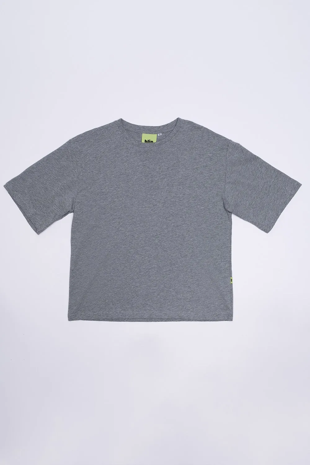 Boxy Fit Cotton TShirt - Grey