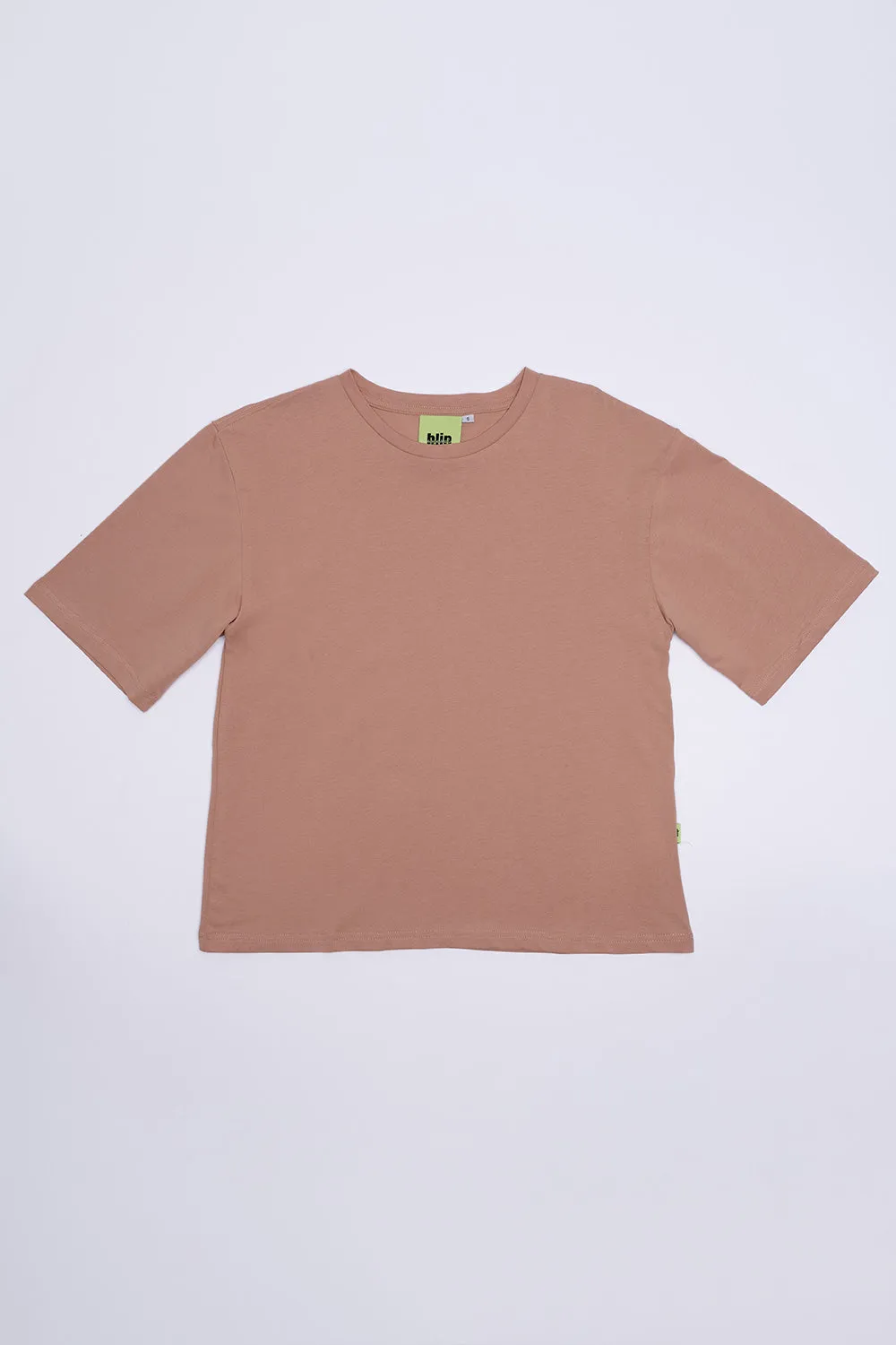 Boxy Fit Cotton TShirt - Peach