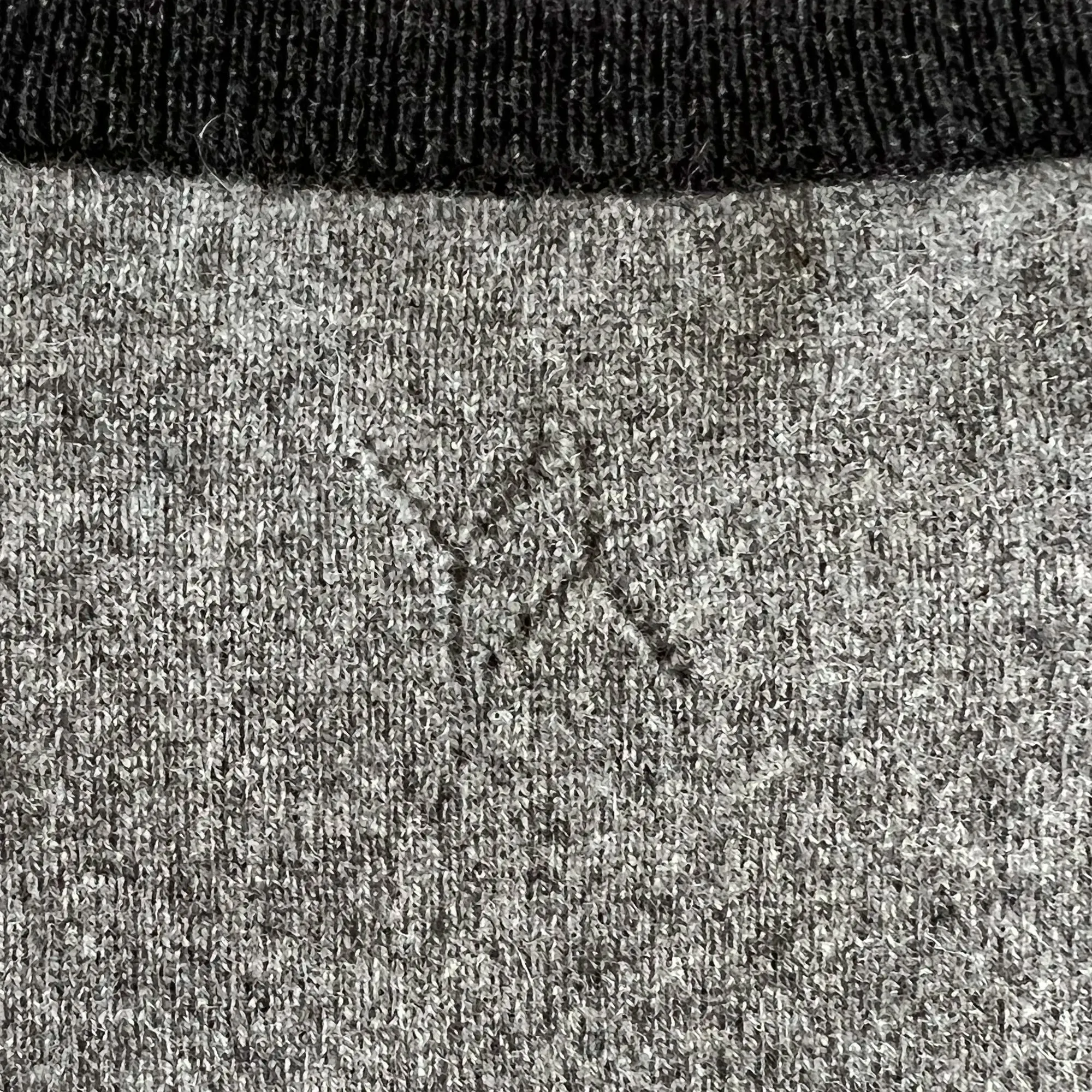 Boxy sweater Cashmere dark grey multi with YY logo