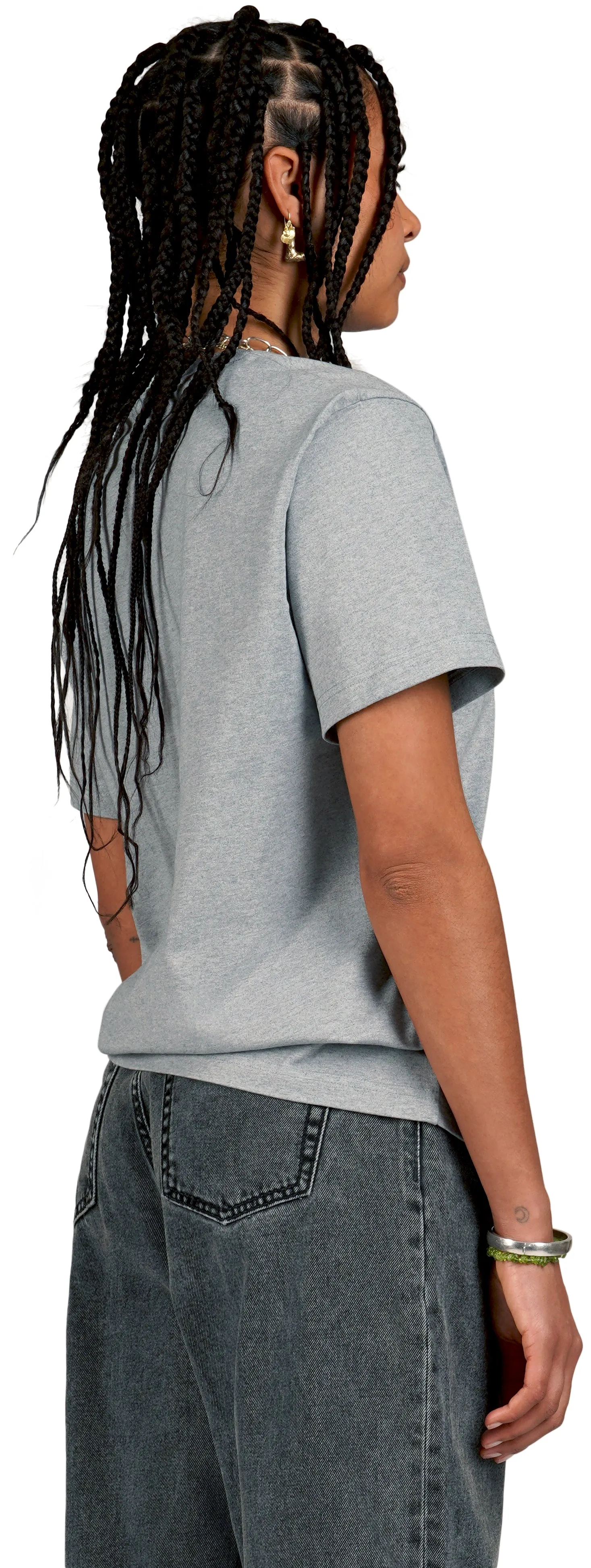 Boxy T-Shirt, Grey Mescla