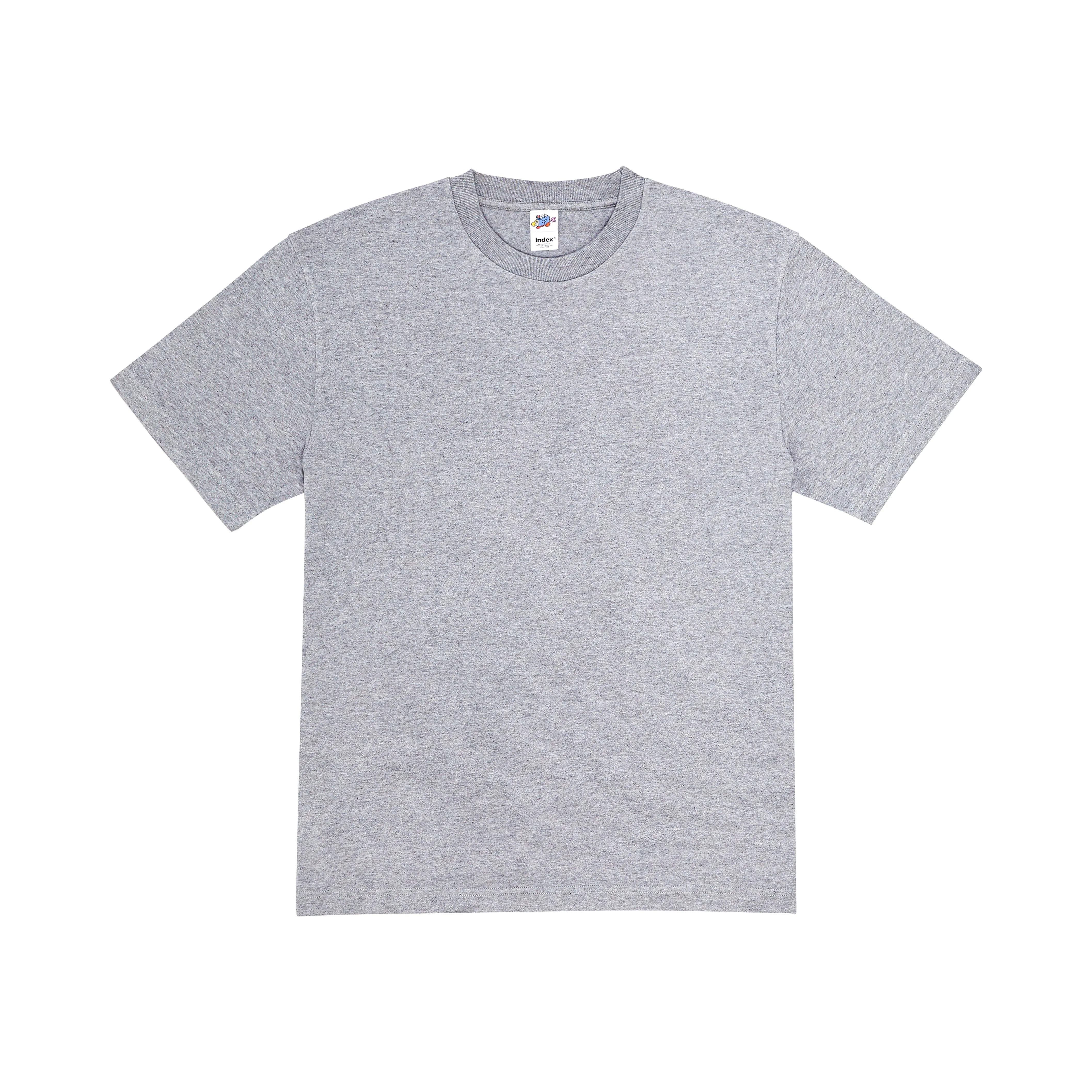 Boxy T-Shirt, Grey Mescla