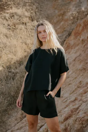 Boxy Top Black