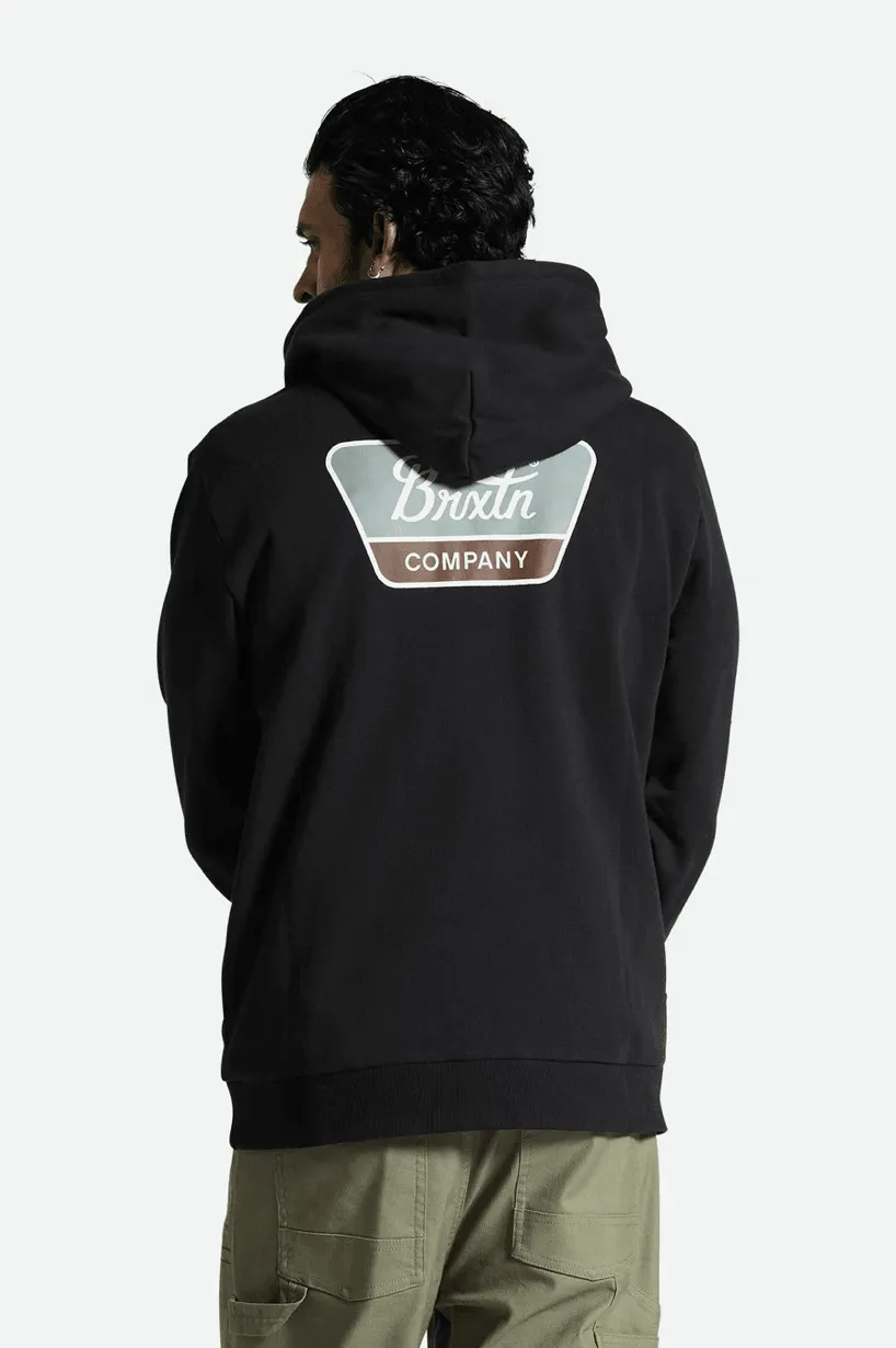 BRIXTON Linwood Hood - Black/Chinois Green/Sepia