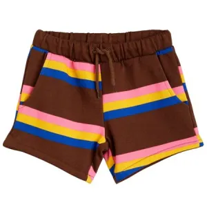 Brown Stripe Shorts