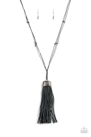 Brush It Off Silver Necklace