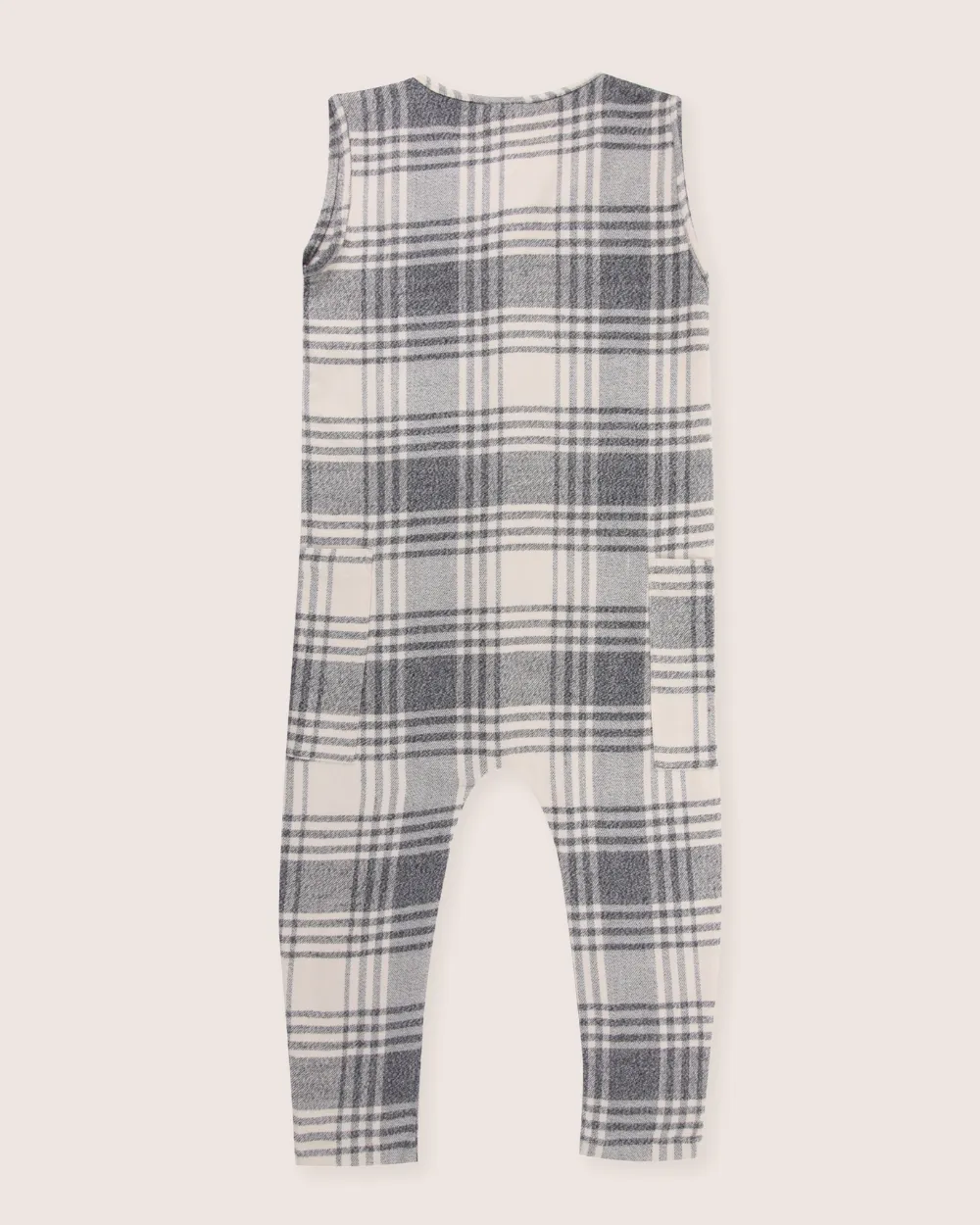 Brushed Check Dungarees