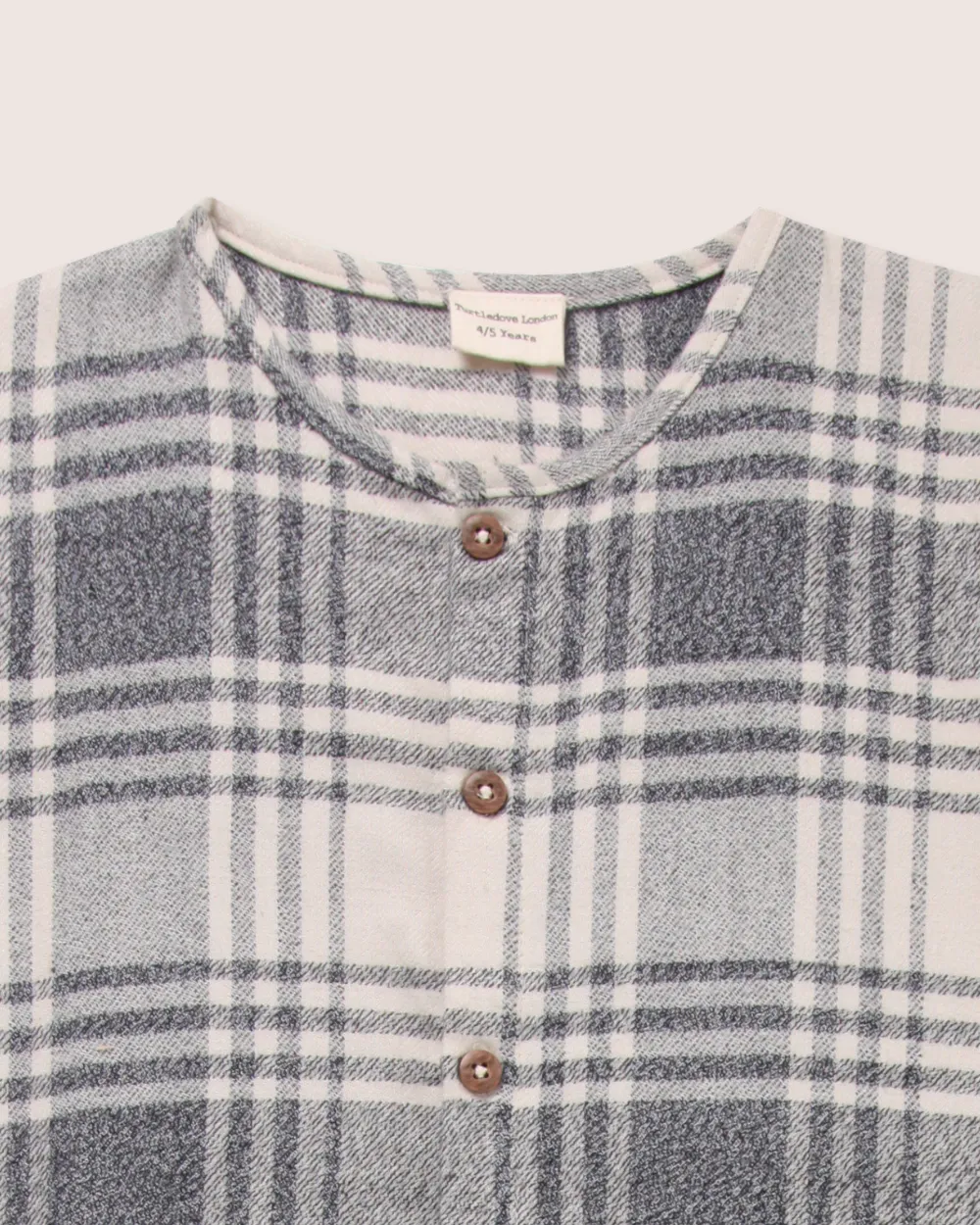Brushed Check Dungarees