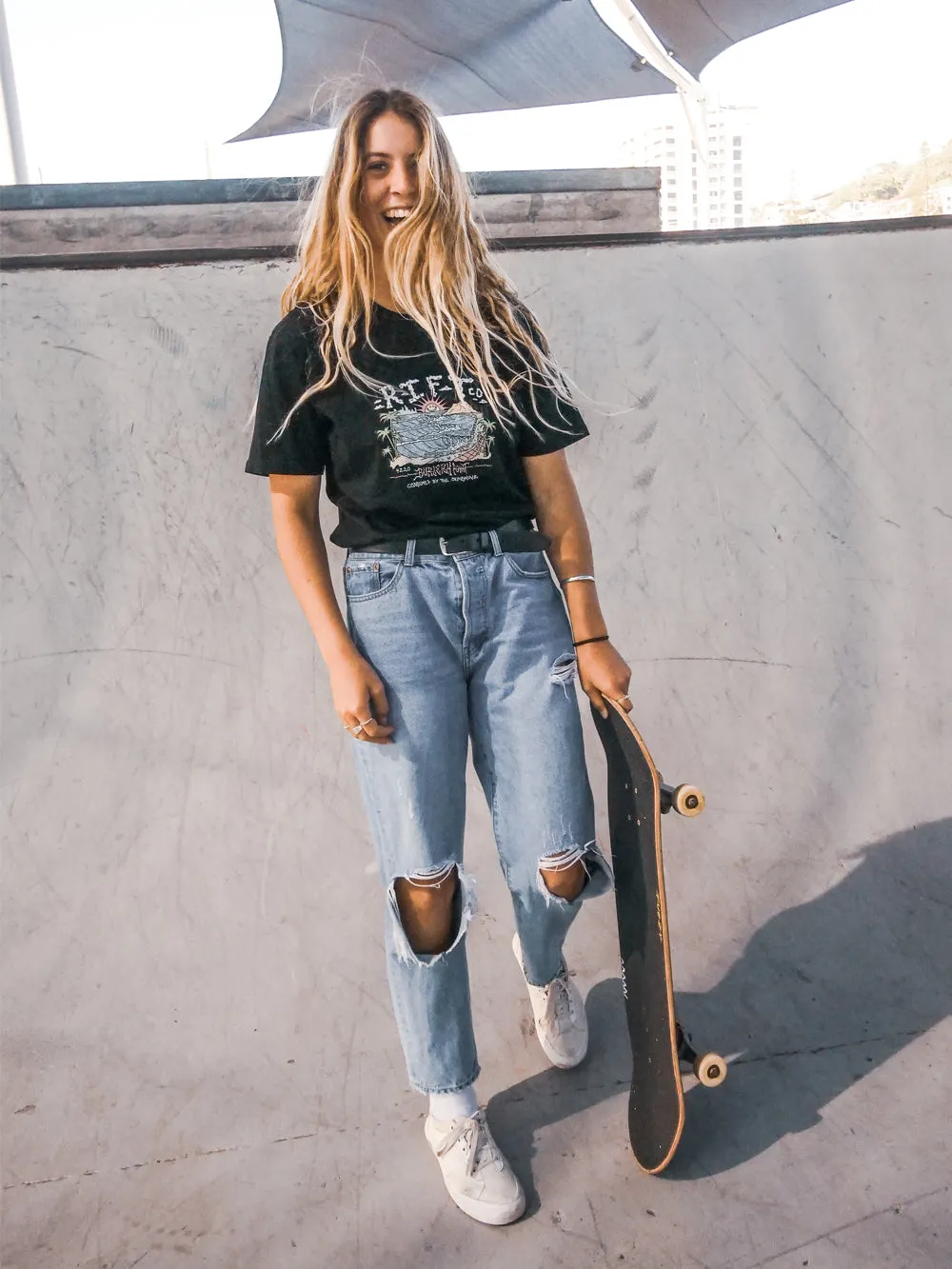 Burleigh Heads Tee - Black