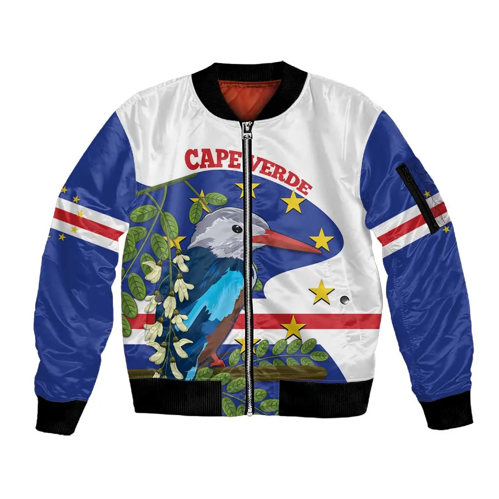 Cape Verde Sleeve Zip Bomber Jacket Grey-Headed Kingfisher Mix Honey Locust LT14