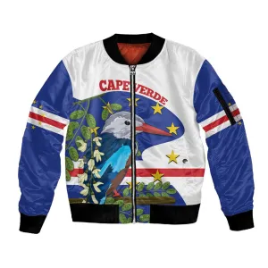 Cape Verde Sleeve Zip Bomber Jacket Grey-Headed Kingfisher Mix Honey Locust LT14