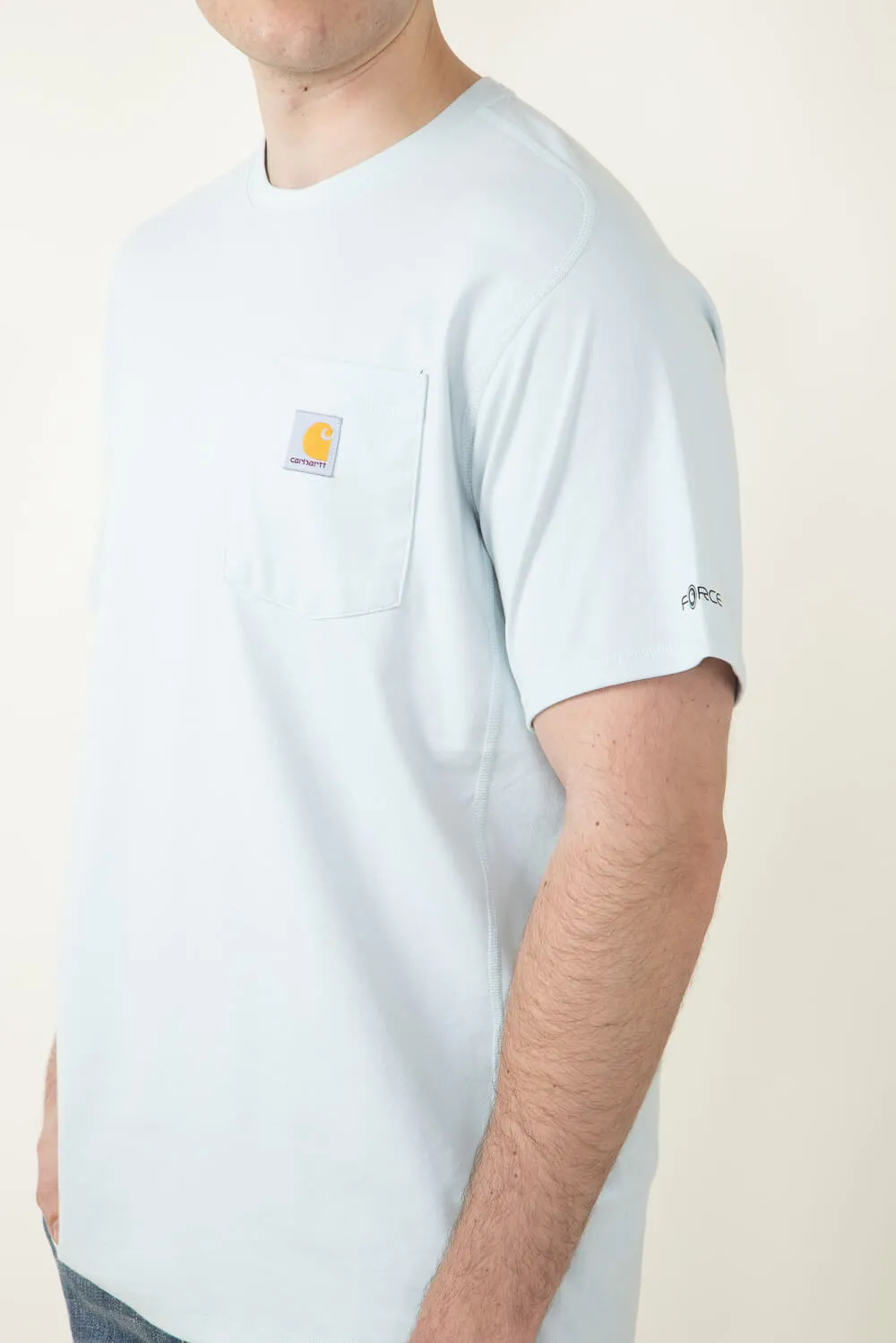 Carhartt Force Relaxed Fit Midweight Pocket T-Shirt for Men in Blue | 106652-E73-DEWDROP