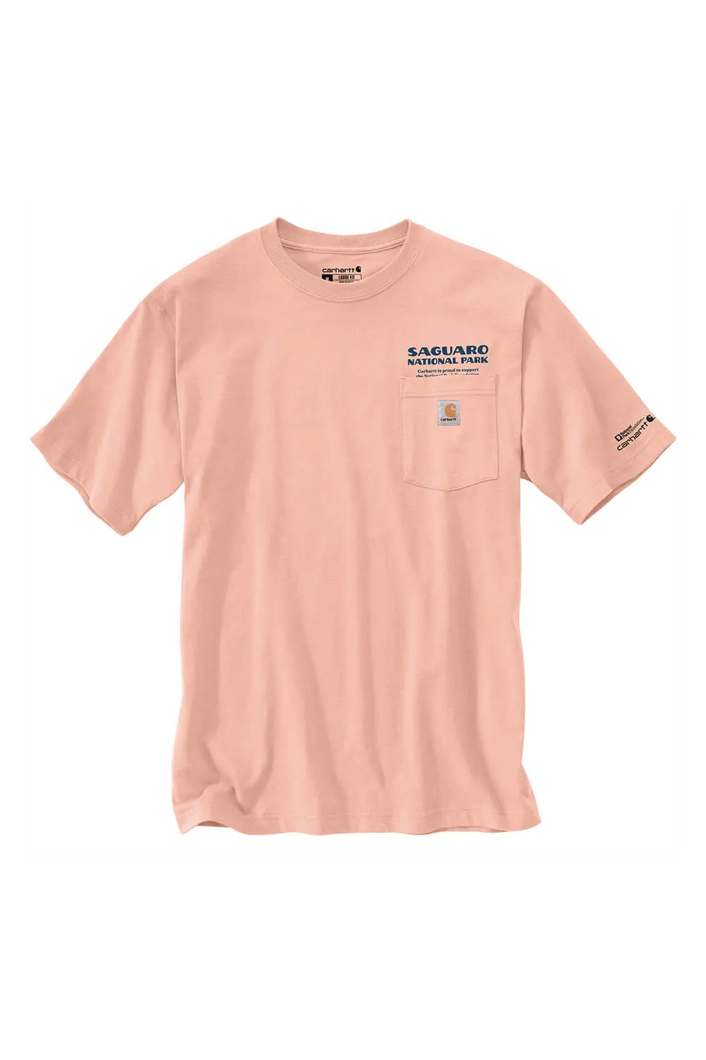 Carhartt Loose Fit Heavyweight Saguaro National Park T-Shirt for Women in Pink | 106585-Q74