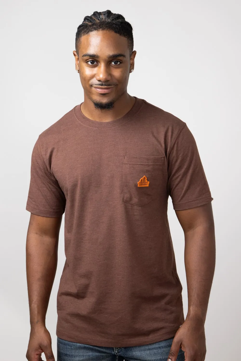Carhartt Relaxed Fit Lightweight Pocket Tree T-Shirt for Men in Brown | 106535-B86-MOCHA