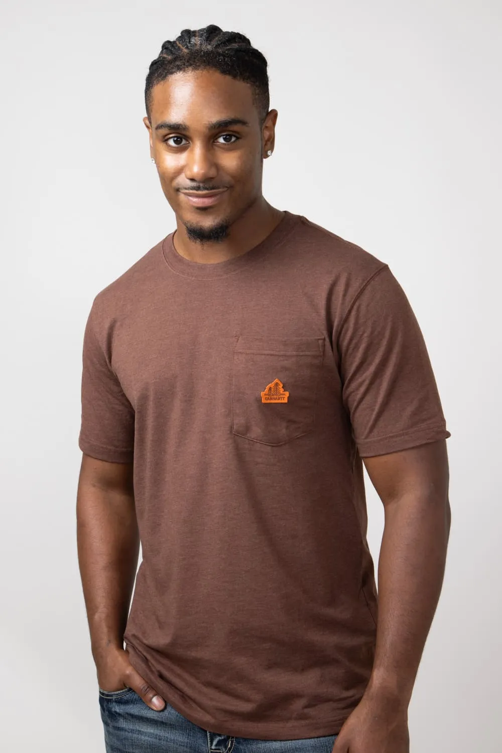 Carhartt Relaxed Fit Lightweight Pocket Tree T-Shirt for Men in Brown | 106535-B86-MOCHA
