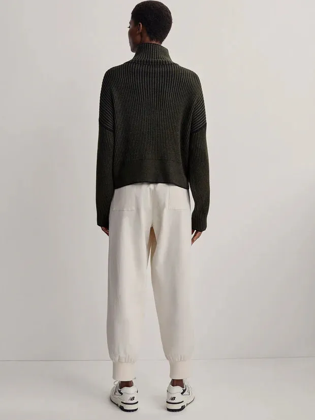 Carmen Zip-Through Rib Knit