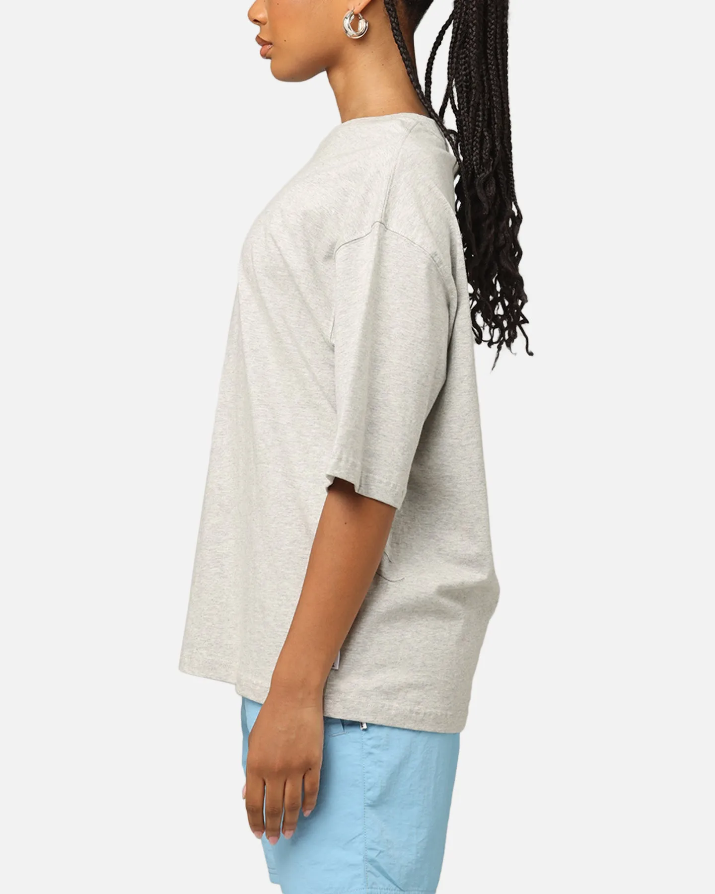 Carre Blanc Boxy T-Shirt Grey Marle