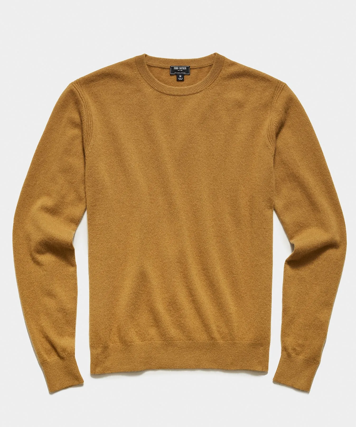 Cashmere Crewneck Sweater in Dark Honey