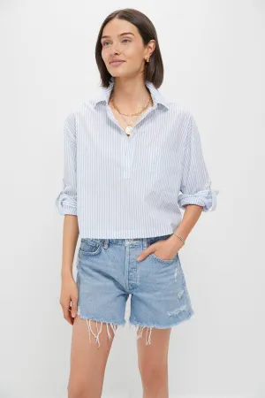 Chambray and White Stripe Augustus Shirt