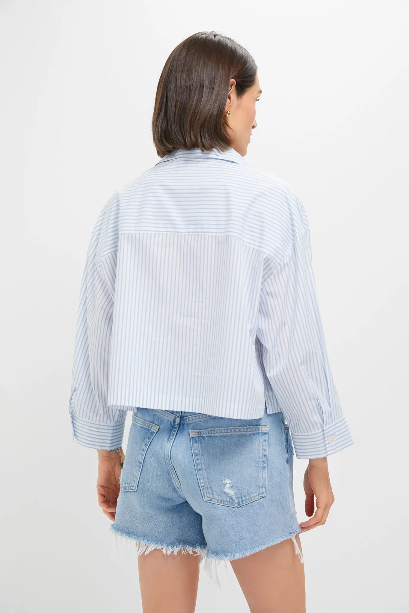 Chambray and White Stripe Augustus Shirt