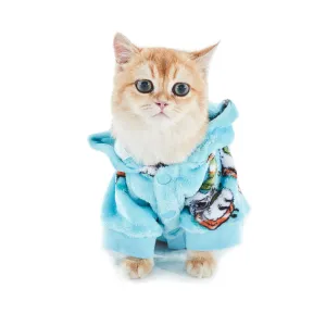 Charlie's Uggo Wassup'b Dog Hoodie Teal Extra Small