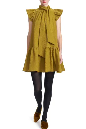 CHARLOTTE MINI DRESS - TOBACCO