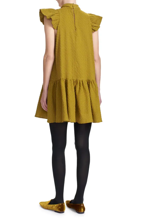 CHARLOTTE MINI DRESS - TOBACCO