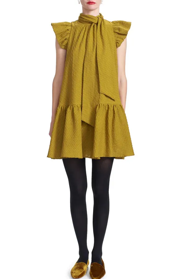 CHARLOTTE MINI DRESS - TOBACCO