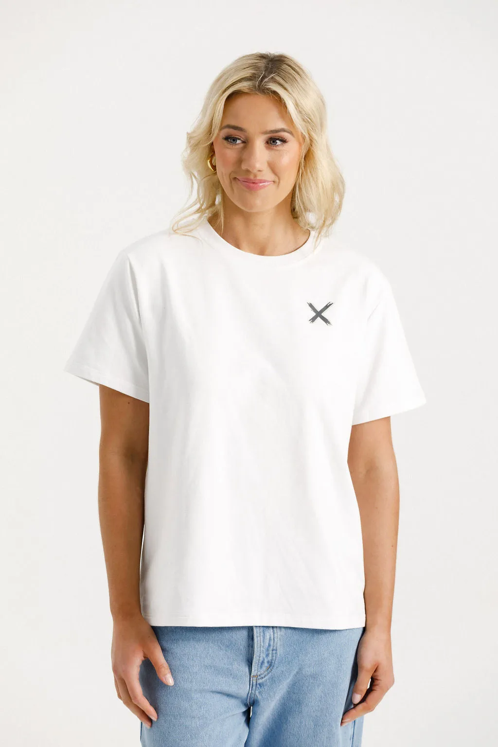 Chris Tee - White with Shadow X