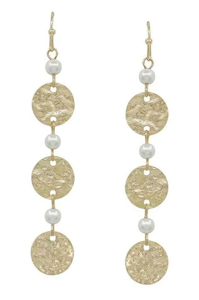 Circle Pearl Earrings
