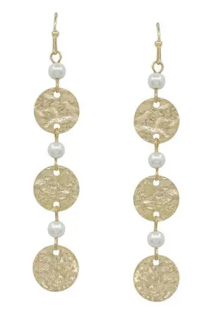 Circle Pearl Earrings