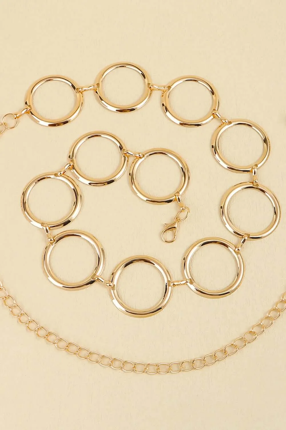 Circle Ring Chain Belt – Edgy Elegance in Every Link