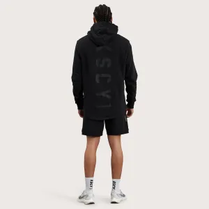 Circuit Curved Hem Hoodie Jet Black