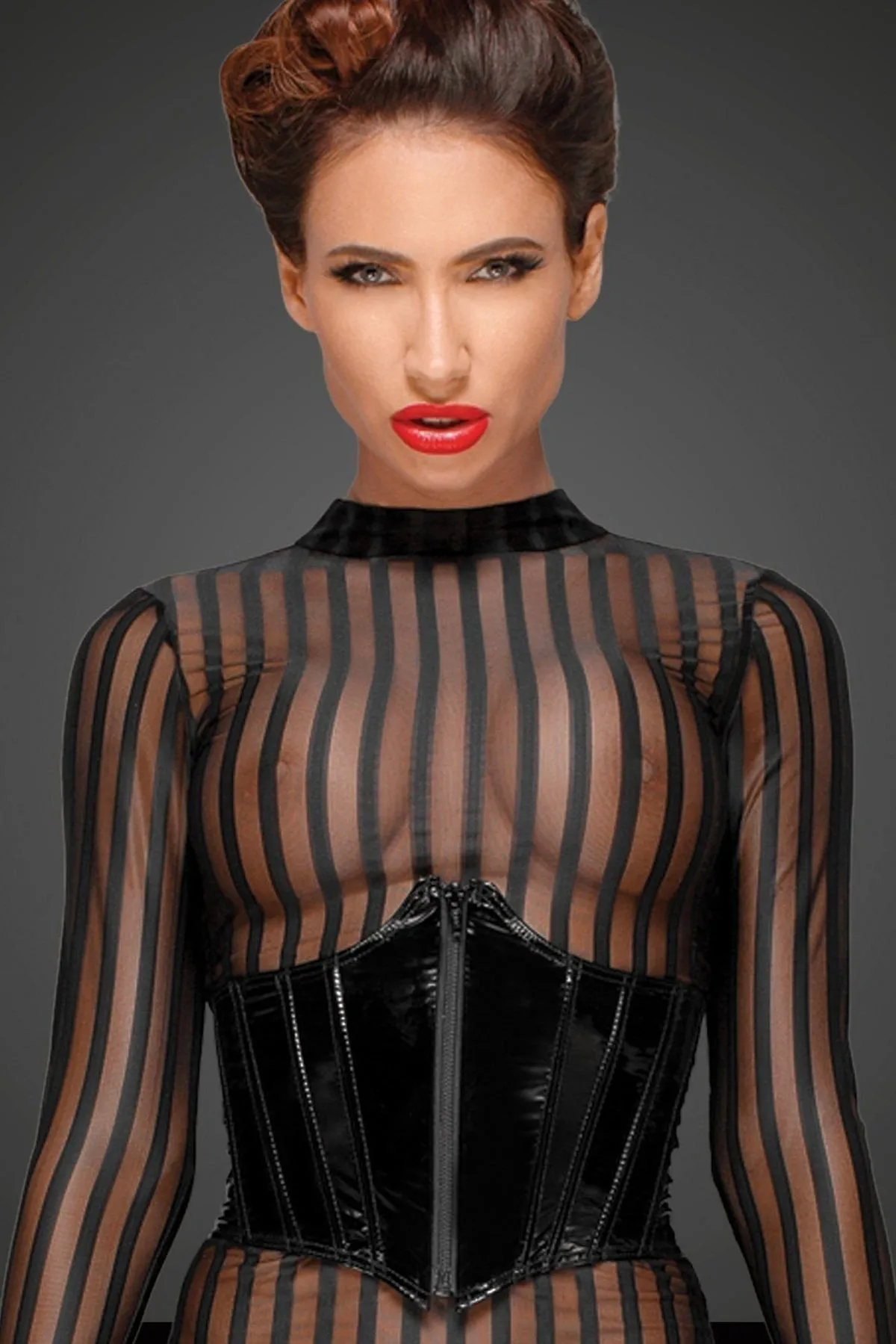 Classic Dress Made Of Elastic Tulle