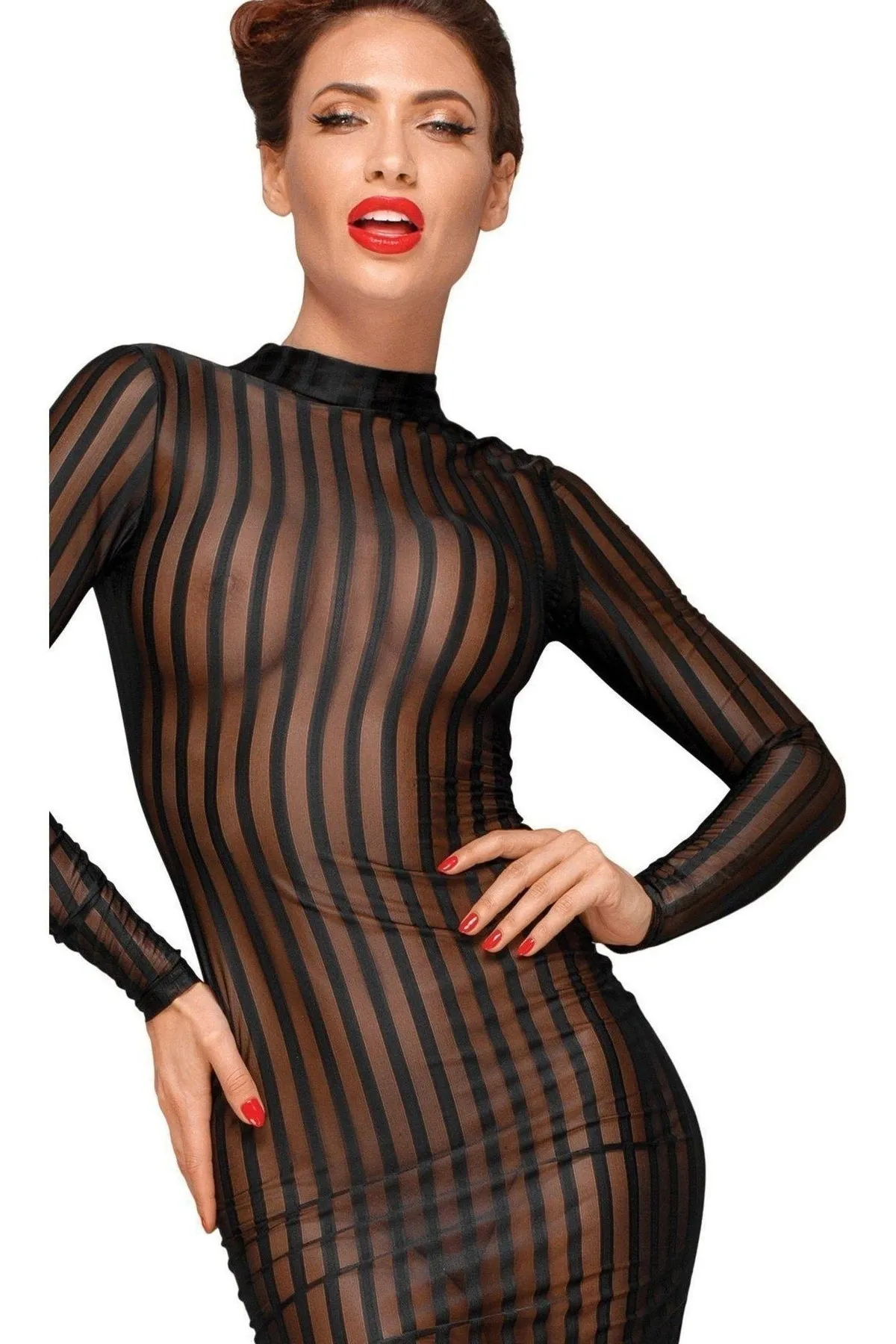 Classic Dress Made Of Elastic Tulle