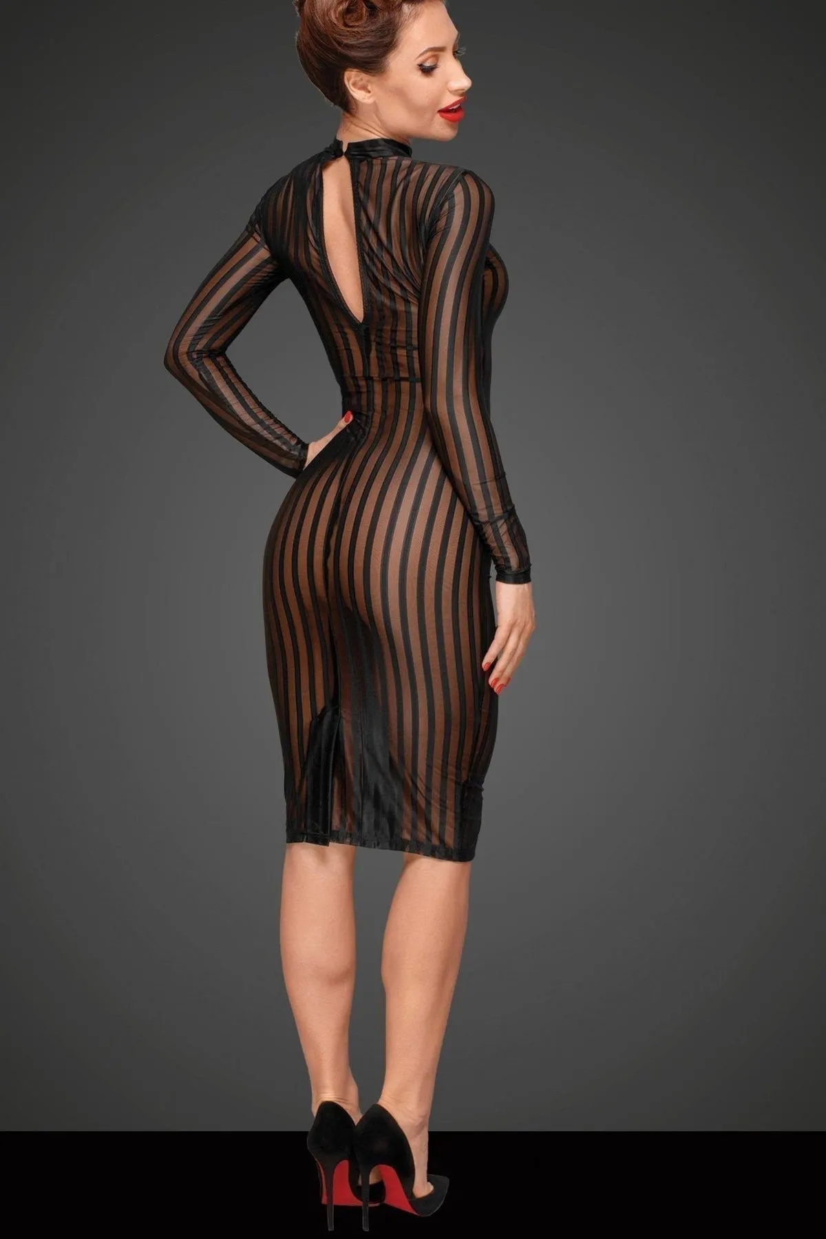 Classic Dress Made Of Elastic Tulle