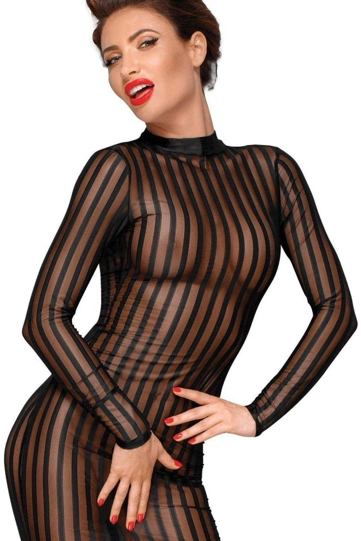 Classic Dress Made Of Elastic Tulle