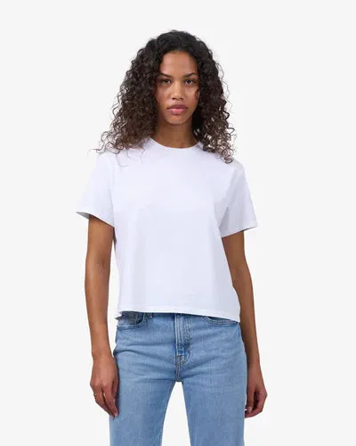 COLORFUL STANDARD Organic Boxy Crop Tee burned yellow