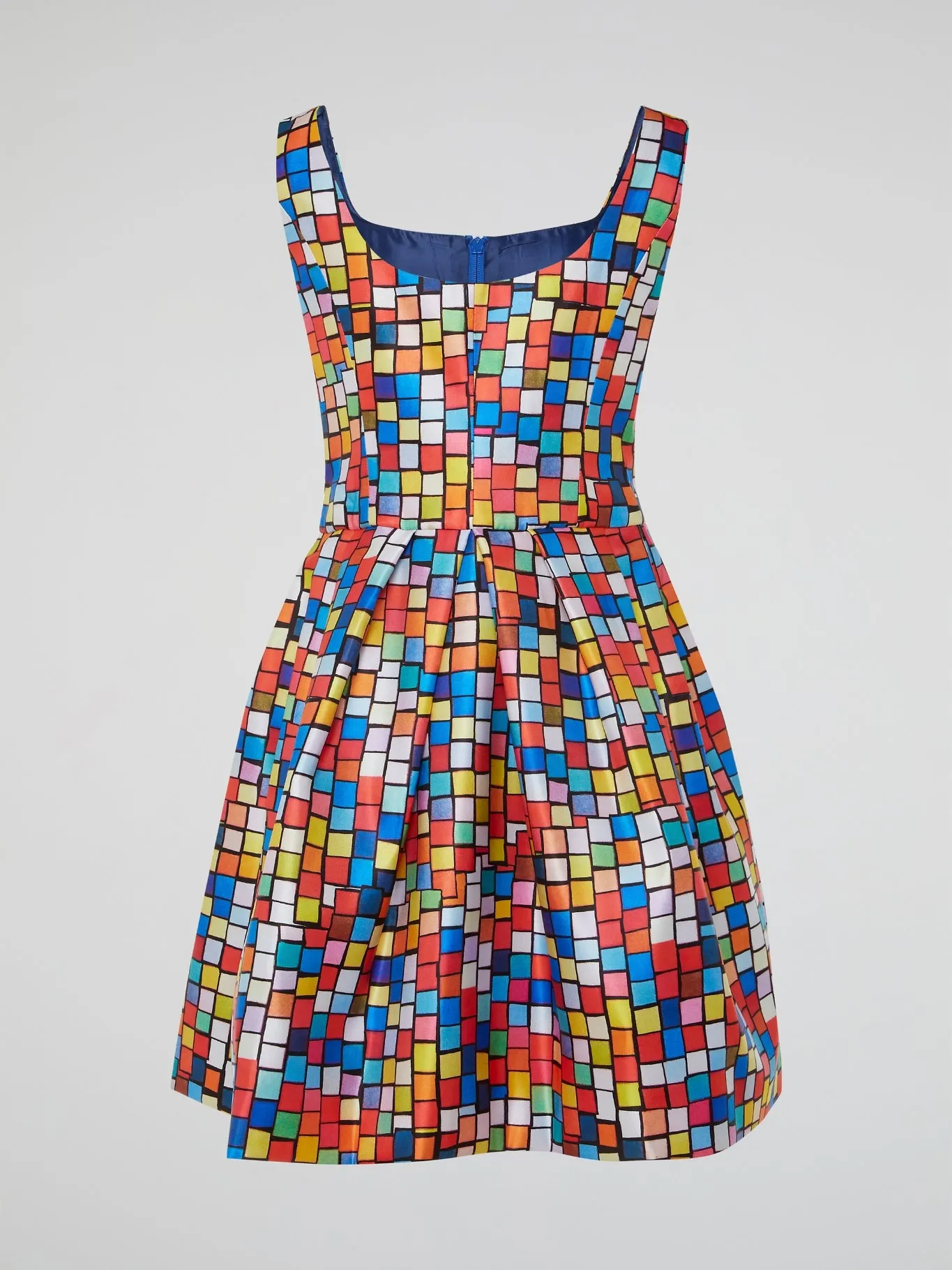 Colour Block Zip Up Dress