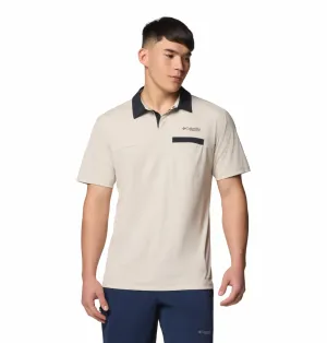 Columbia Mens Beige Omni-Wick Cirque River Pro Polo Tshirt