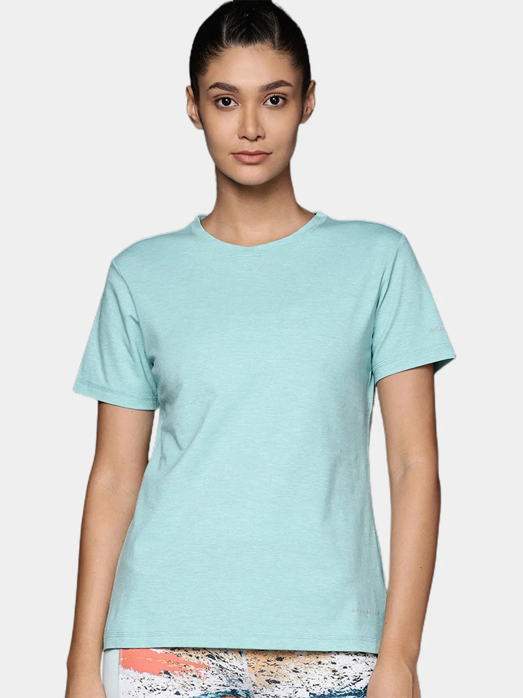 Columbia Women Blue Sun Trek SS T-Shirt