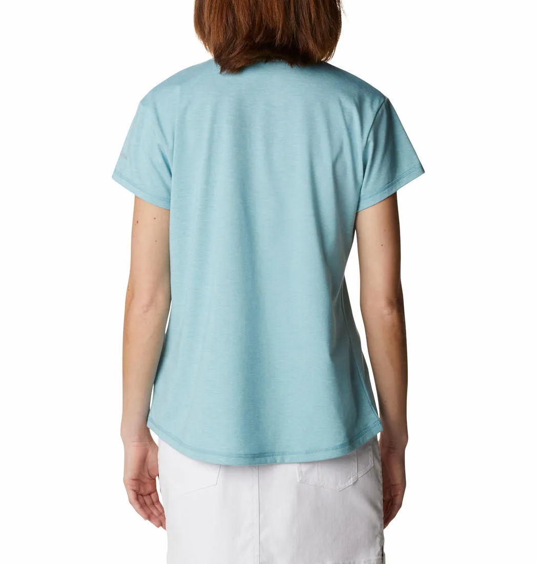 Columbia Women Blue Sun Trek SS T-Shirt