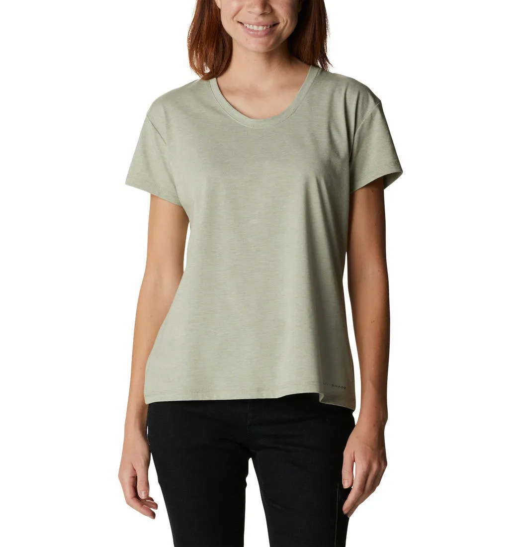 Columbia Women Green Sun Trek SS T-Shirt