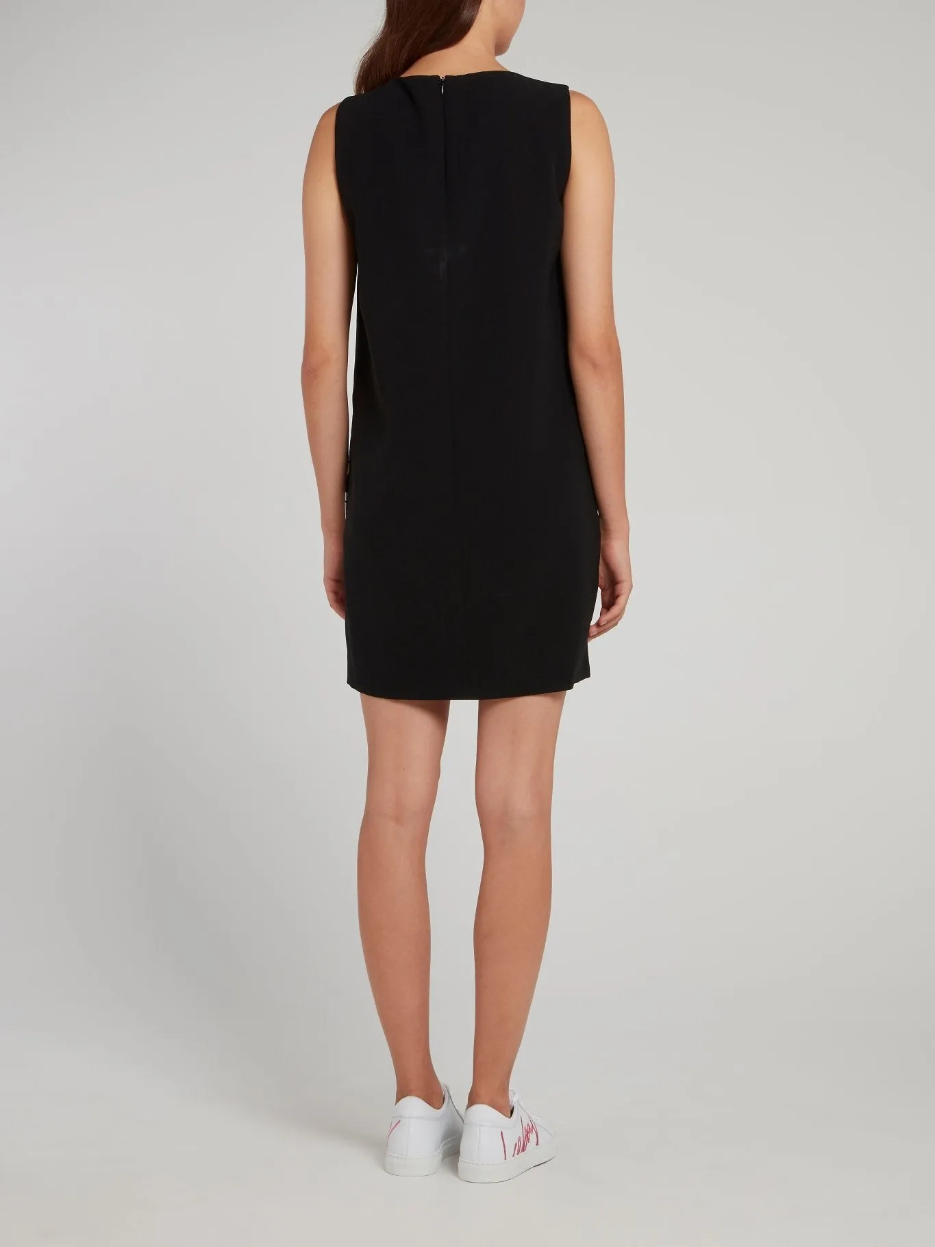 Comic Print Sleeveless Shift Dress