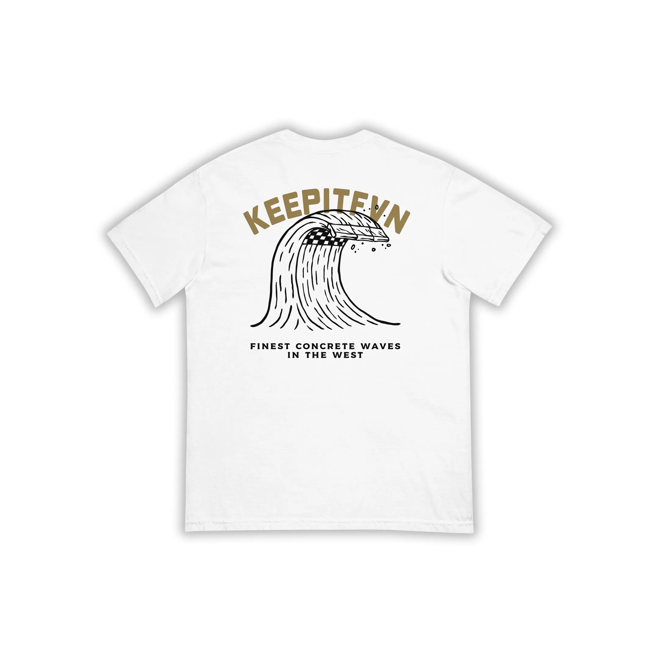 CONCRETE WAVES TEE - WHITE